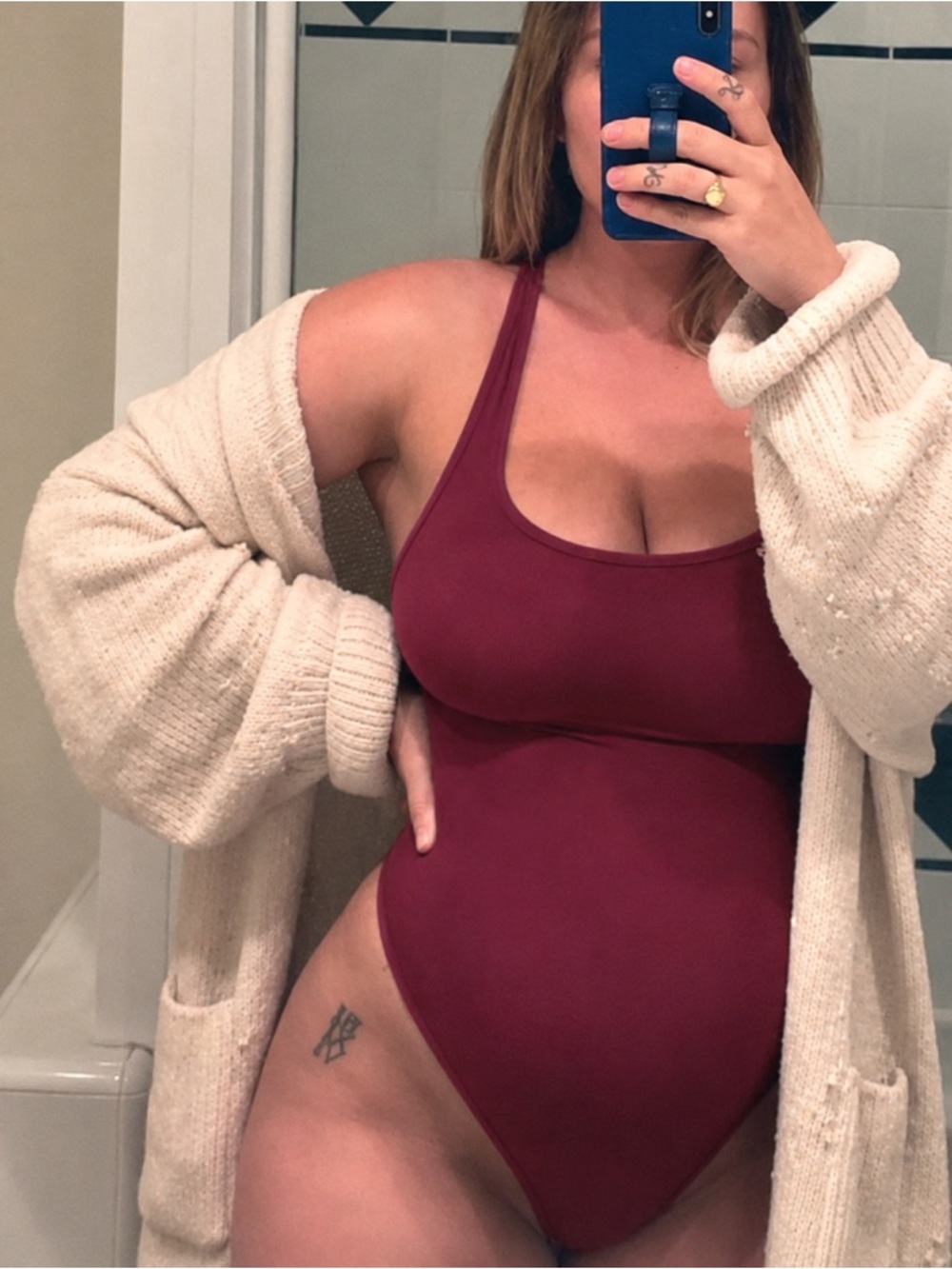 🆕 Niykee Heaton Naturyl Bodysuit Wine